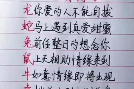 十二生肖配对歌看看你和TA的缘分有多好