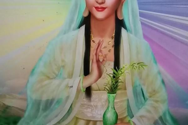 观音菩萨坐什么花