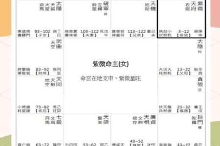 紫薇斗数科在命宫