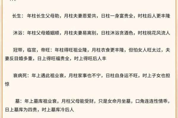 八字星运沐浴