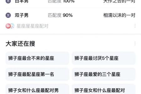 哪个星座的贵人星座是狮子座的女生
