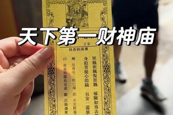 财神殿灵签第四十七签