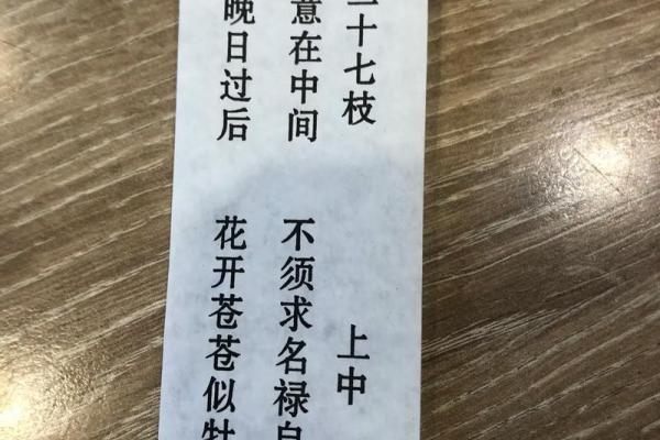 佛祖灵签四十五签求解
