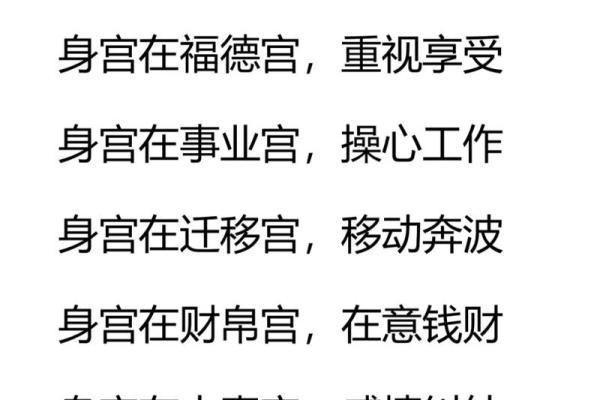 紫薇斗数事身什么意思