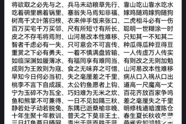 用八字成语