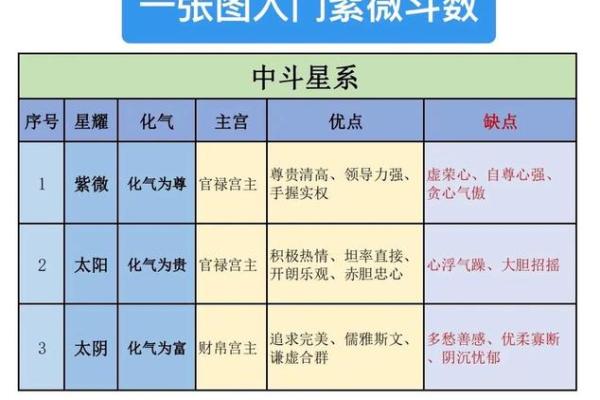 紫薇斗数阴阳星