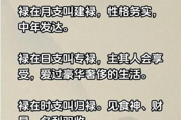 八字禄