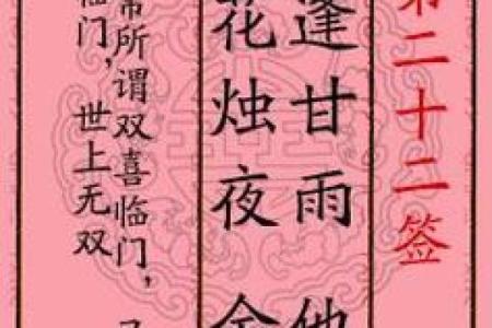 月老姻缘灵签第29签