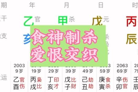 食神制杀八字