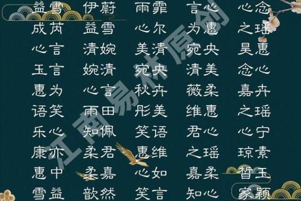 生辰八字固定首字起名