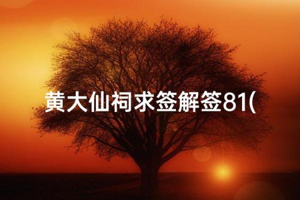 黄大仙灵签57解签求子
