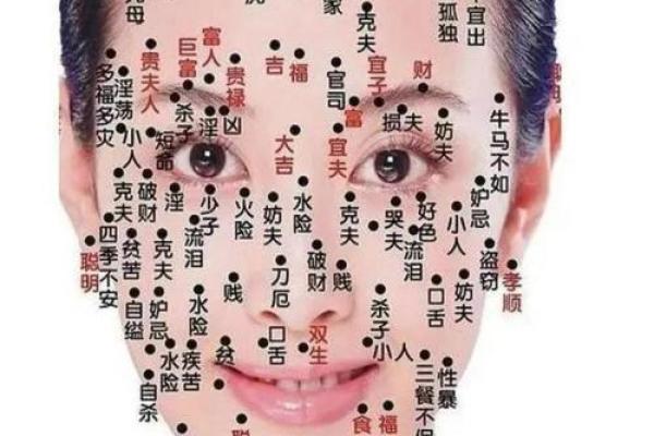 脸部黑痣算命图解