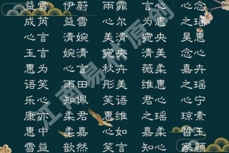 生辰八字固定首字起名