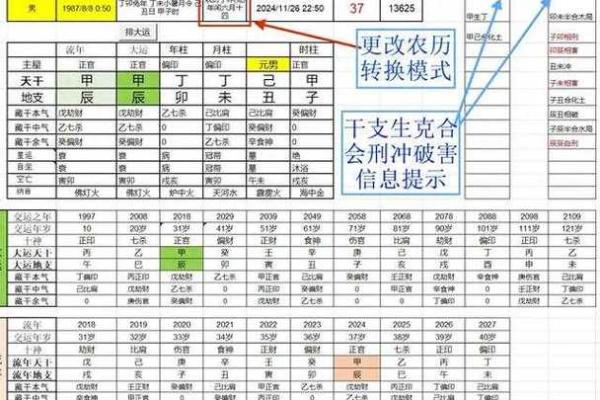 八字算命排盘