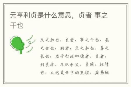 紫薇斗数元亨利贞