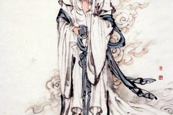 观音灵签舜天子传位水墨