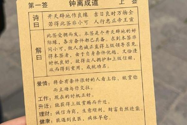 观音灵签说明
