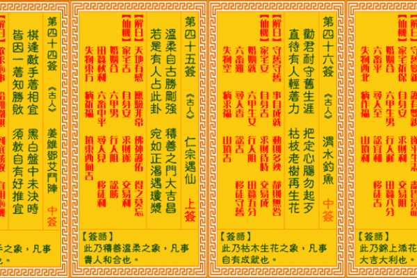 观音灵签弟十签