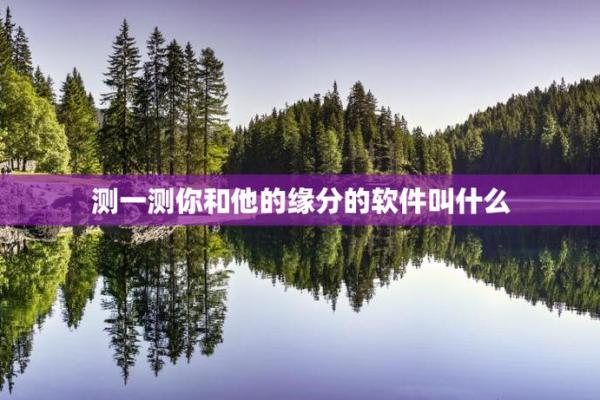 缘分测试超准 缘分免费测试？