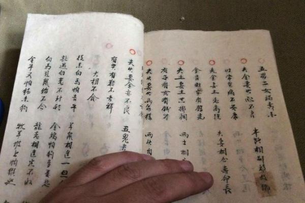 清代写本算命书