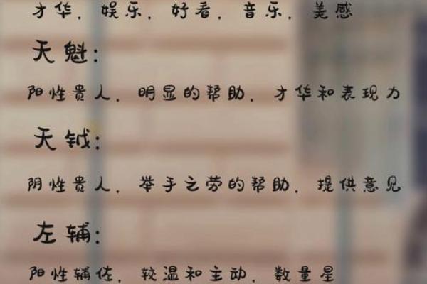 紫微斗数术语解释之：吉星