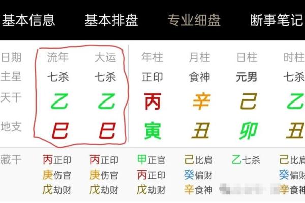 八字命和运