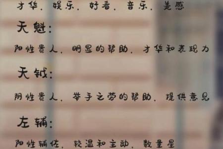 紫微斗数术语解释之：吉星