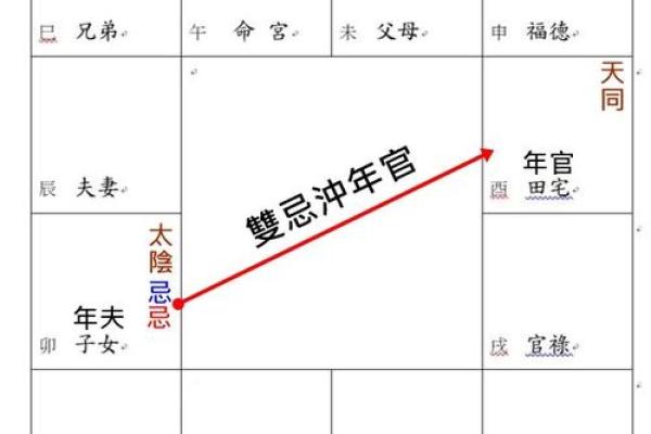 紫薇斗数对冲忌