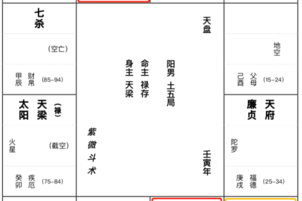 紫薇斗数星宫图