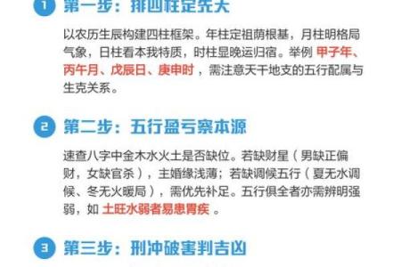 八字单项简批说明
