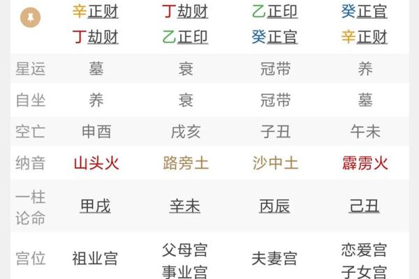 生辰八字排命盘
