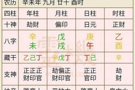 提纲八字
