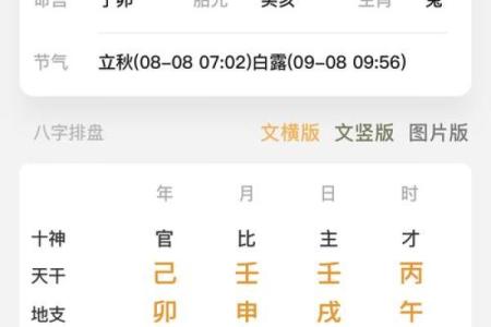 阴历八字算命